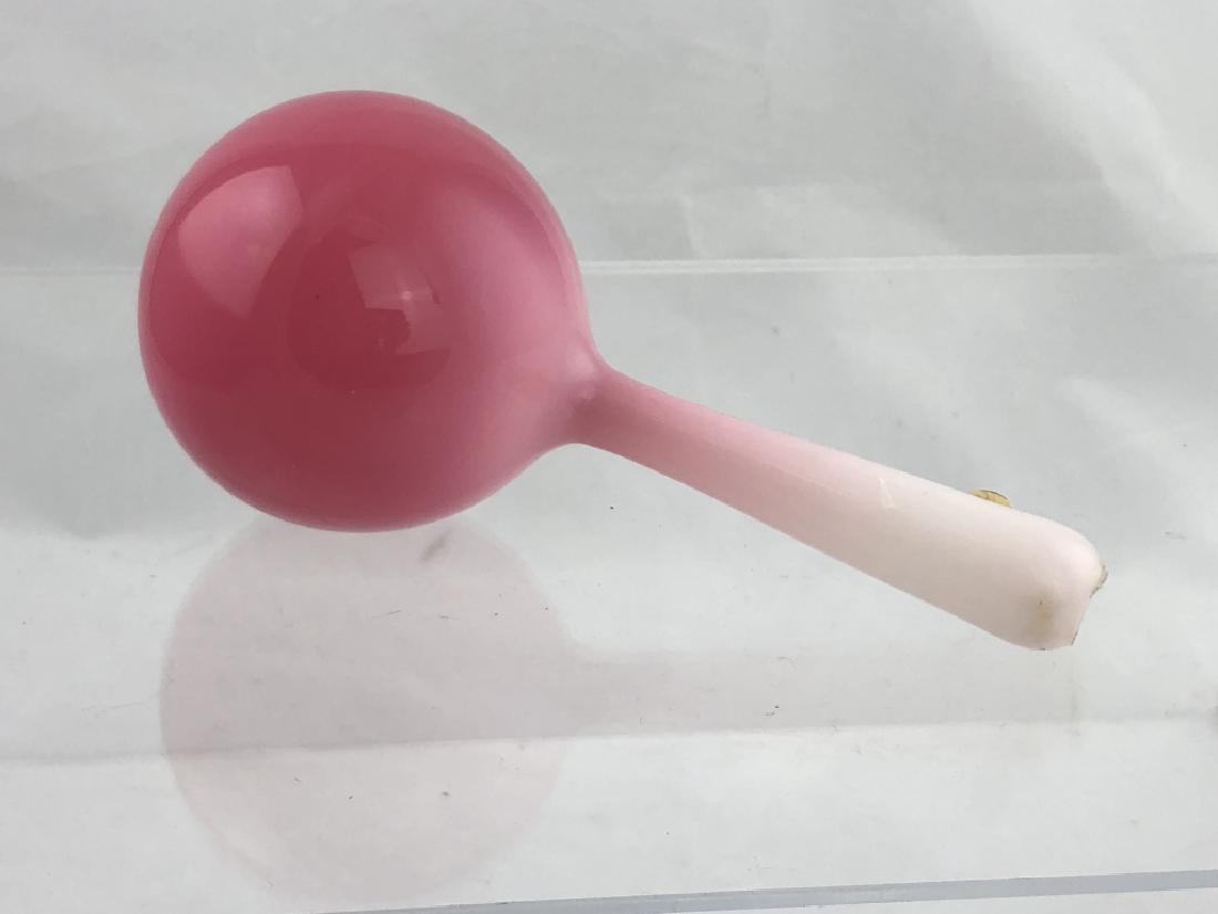 Pink to White Antique Art Glass Sock Darning Egg (1 of 14)