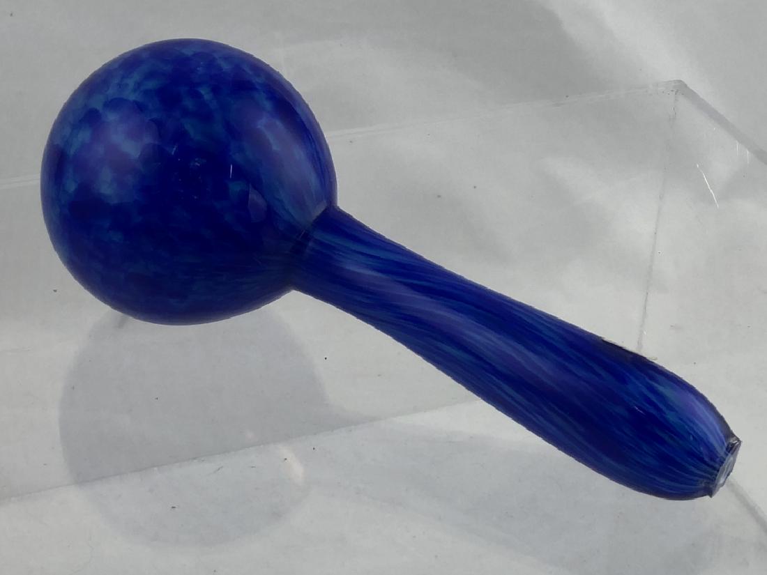 Rare Cobalt Blue & Navy Hand Blown Sock Darner (1 of 20)