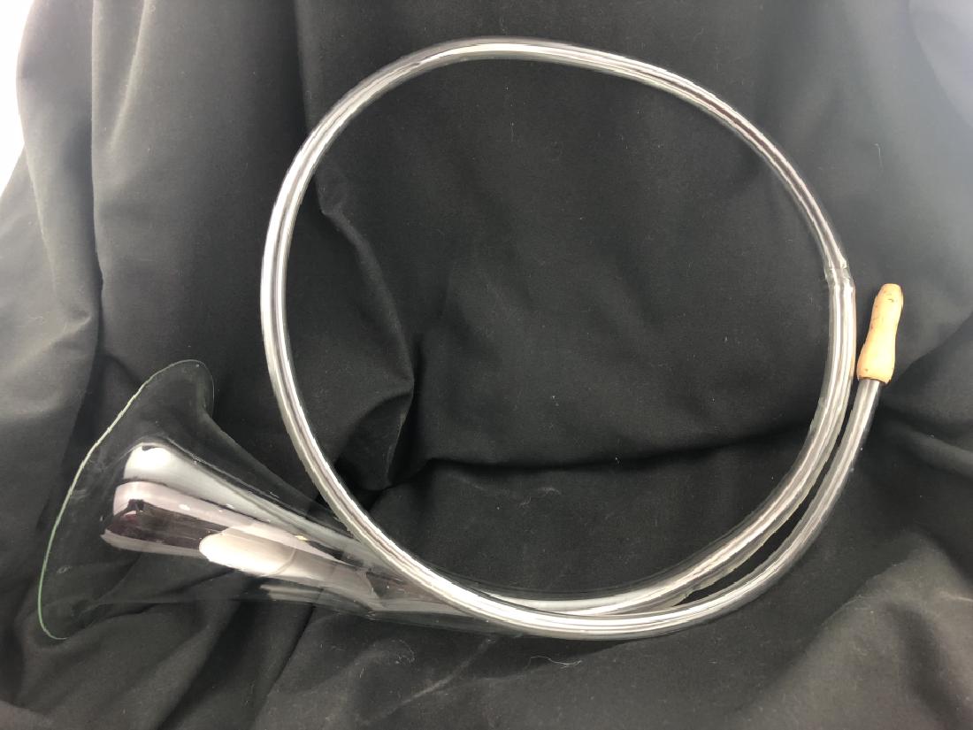 Rare & Delicate Hand Blown Clear Glass Horn (1 of 20)