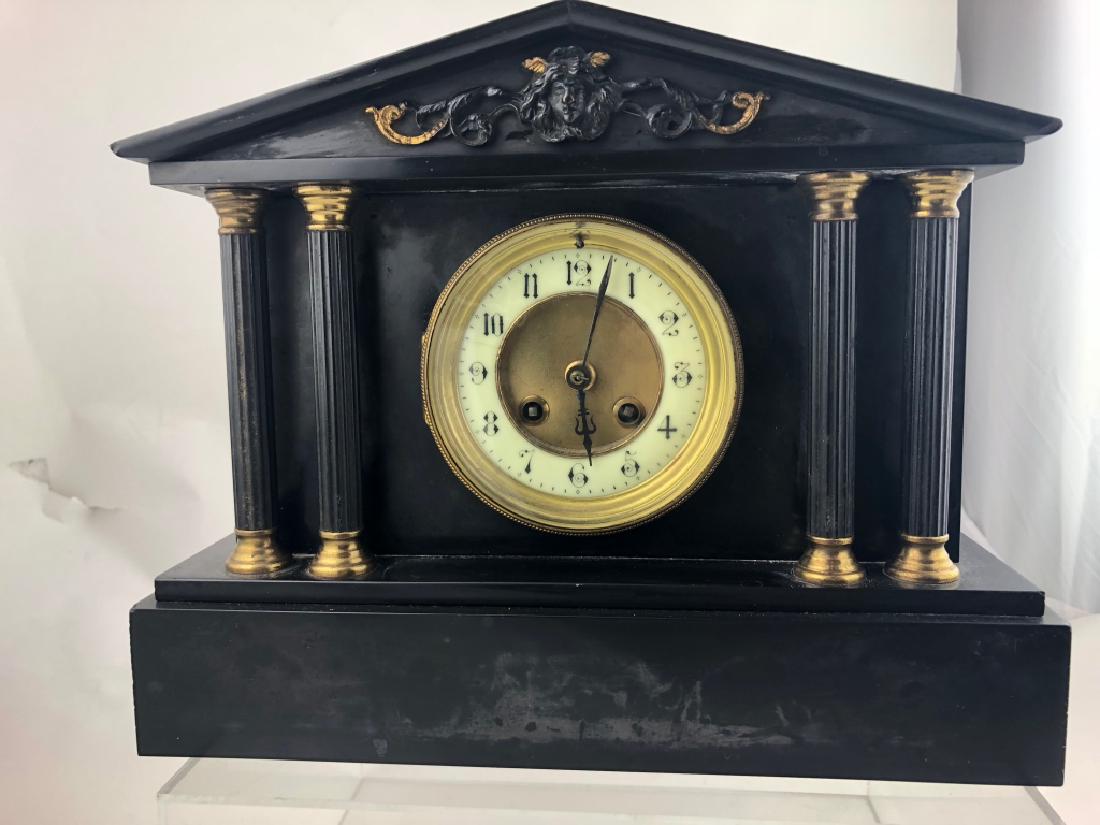 Antique Victorian Black Marble Mantel Clock Oct 13, 2018 Terri