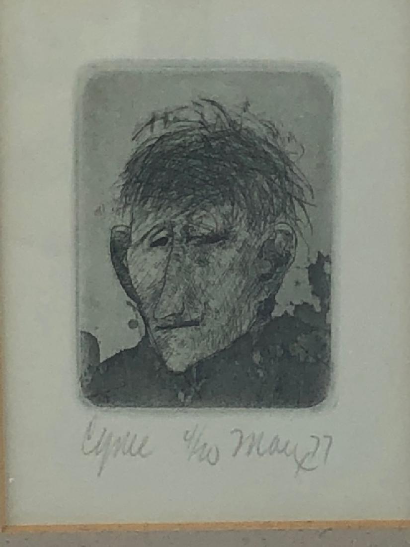 Robert E. Marx Signed Framed Etching (1 of 7)