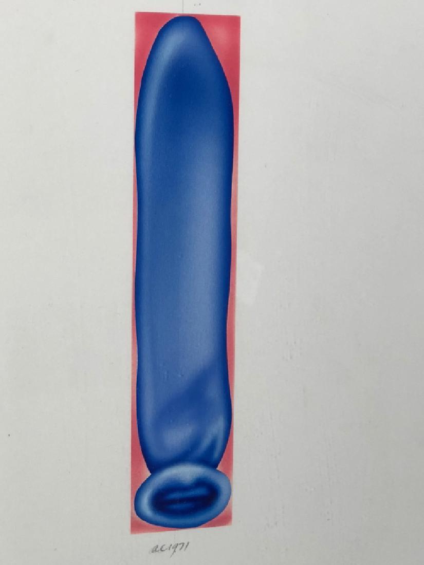 Original Signed Contempory A.C. 1971 Blue Balloon (1 of 9)