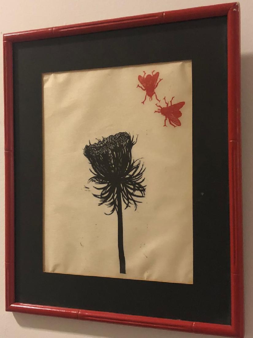 "Dandelion" Woodcut on Rice Paper by Walter Stein: "Dandelion" by Walter Stein From the Collection of Stanton Loomis Catlin. This was a wedding gift from McKinley Helm, a writer and collector from Santa Barbara, California. Helm's books were considere