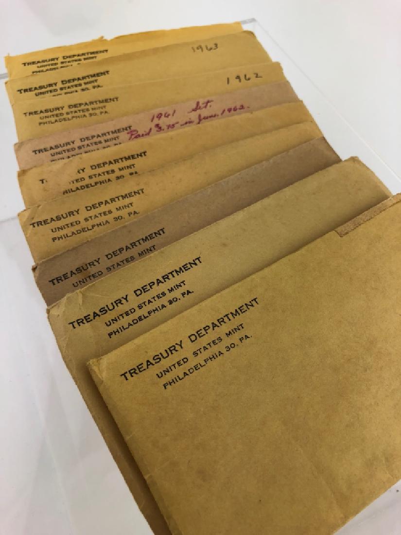 Nine Silver US Proof Sets 1956-1964 (1 of 1)