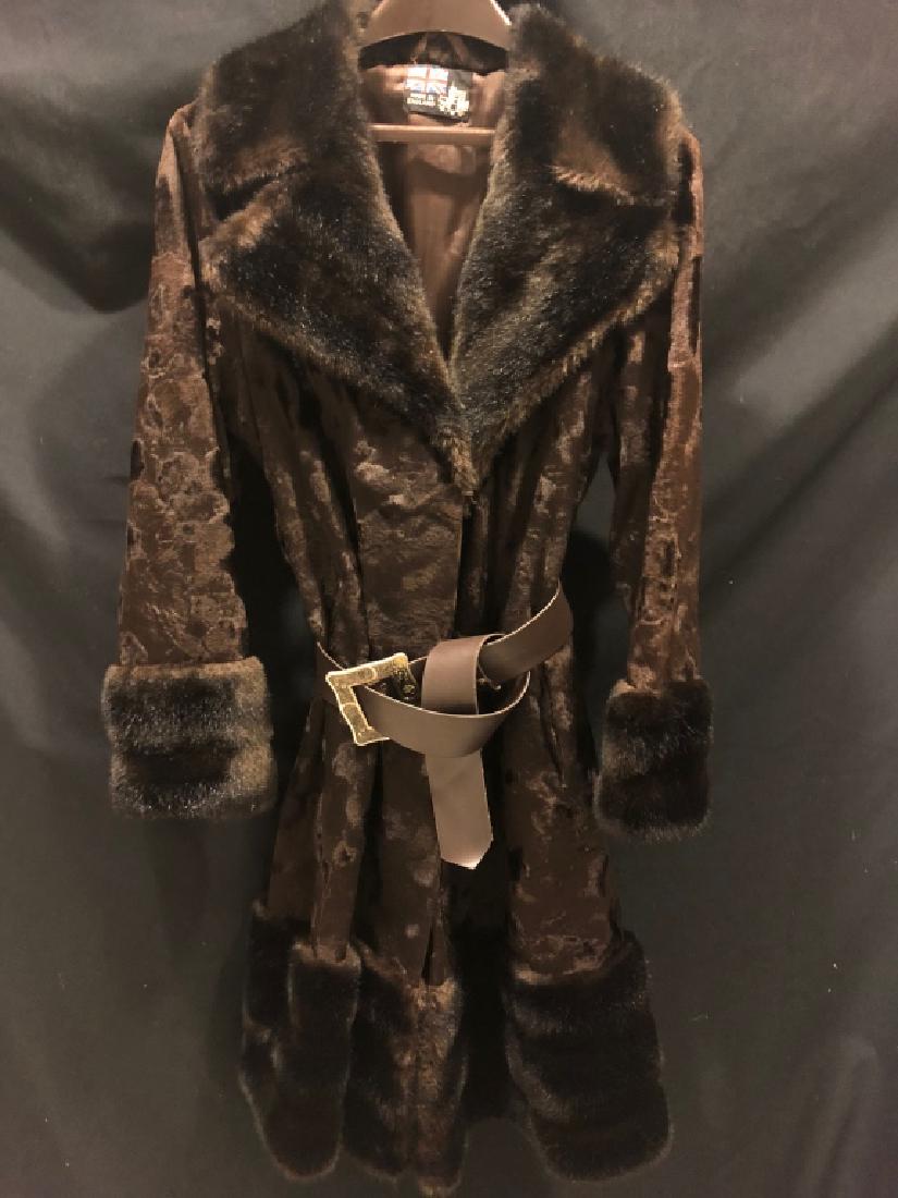 Vintage British Chic Two Tone Faux Fur Coat (1 of 20)