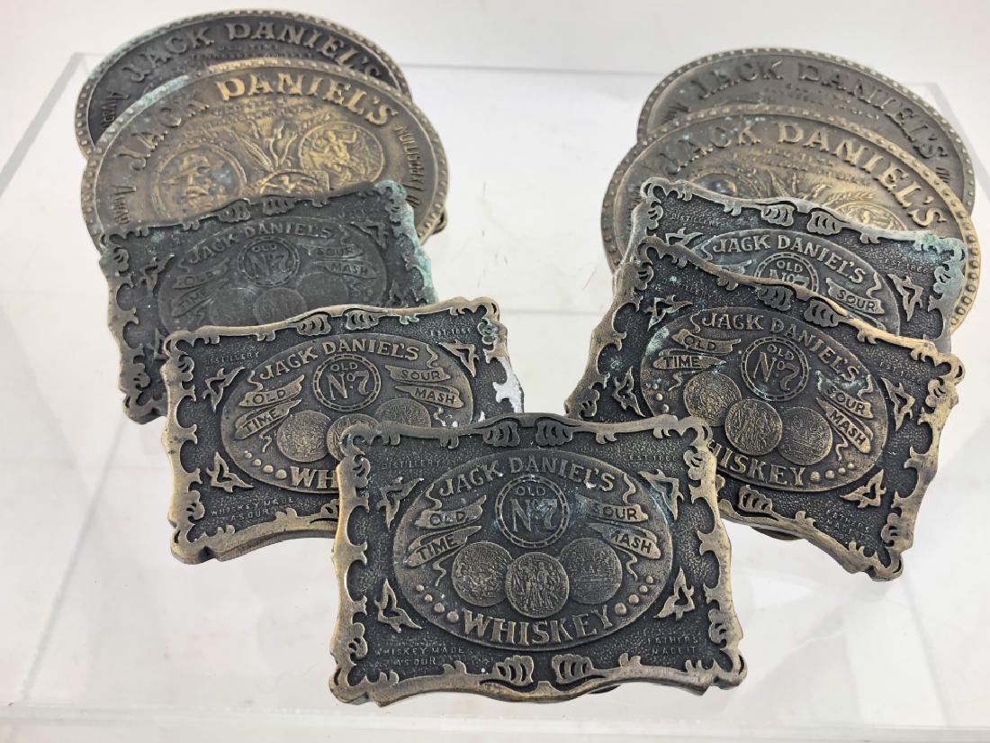 Lot of 9 Jack Daniel Vintage Belt Buckles (1 of 16)