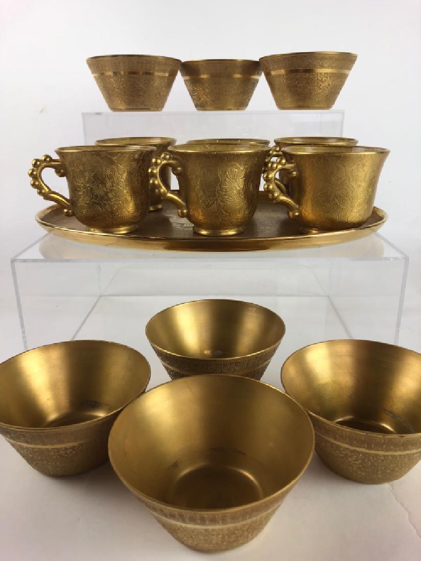 Gold Plated Elegant China Dessert Set (1 of 20)