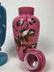 Antique Decorated Bristol Glass Vase & Lidded Urn - 13