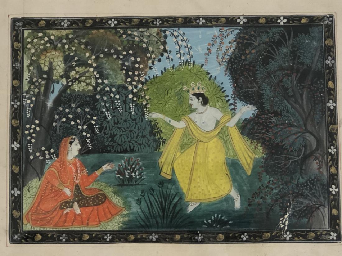 Fine Detailed Classical Indian Miniature Painting (1 of 12)