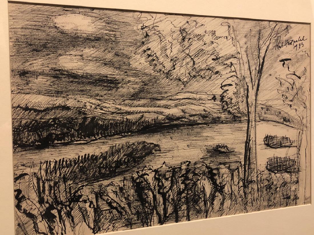 Pen Ink Landscape Dada Founder Richard Huelsenbeck (1 of 11)