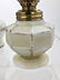 3 Antique Victorian Milk Glass Oil Lamps - 10