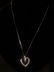 Ladies 14k White Gold Heart Shaped Diamond Pendant - 2