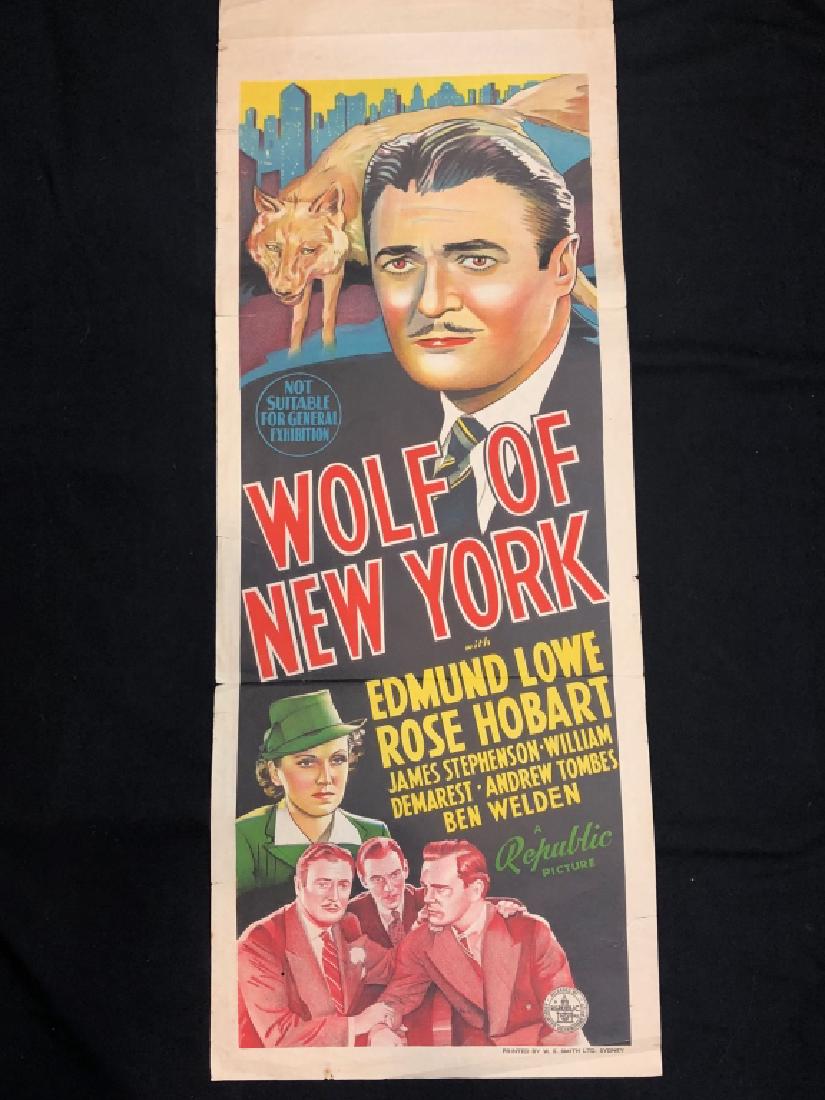 Fabulous Vintage Movie Poster Wolf of New York (1 of 11)