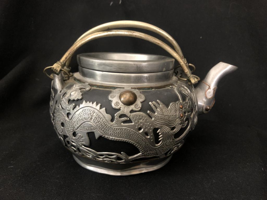 Rare ChineseDragon Teapot Yixing Zisha BlackClay (1 of 11)