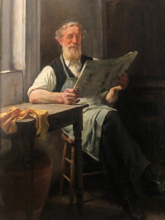 Wonderful Oil "Gentleman w/ Newspaper" (1 of 10)