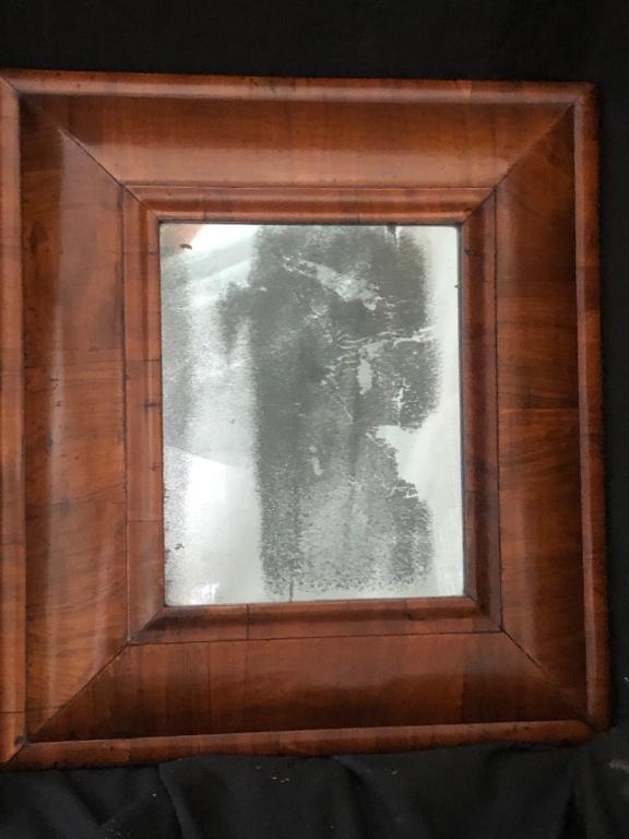 Rare 18th C. Walnut Cushion Framed Mirror (1 of 8)