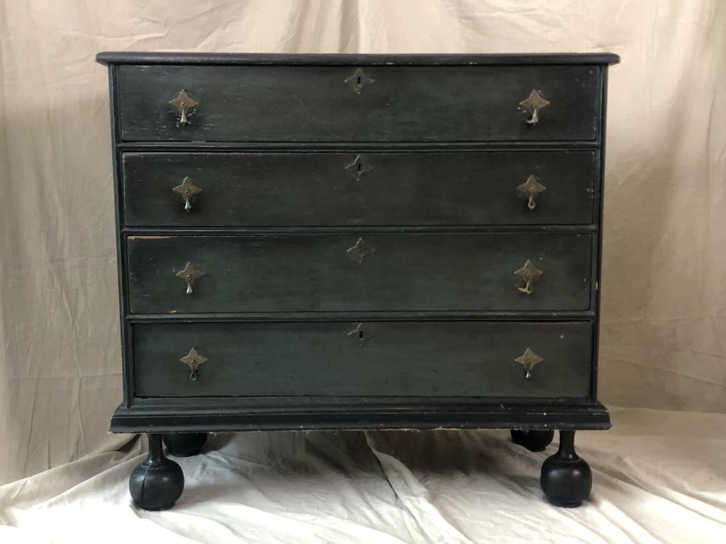 Rare New England William and Mary Painted Chest (1 of 15)