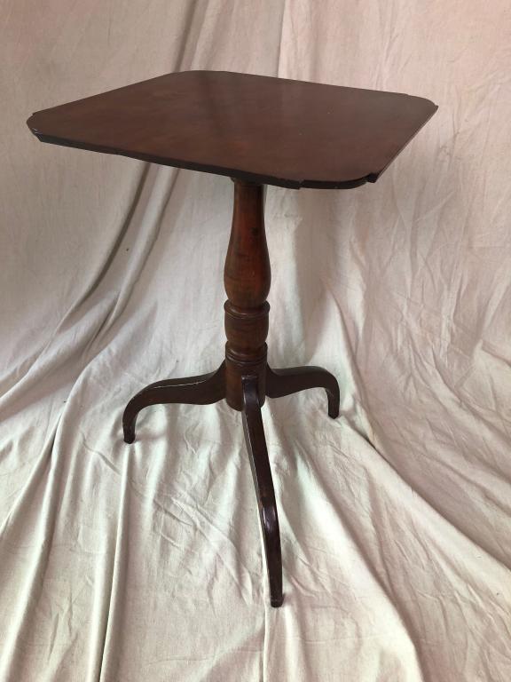 Early American Tripod Legged Accent Table (1 of 9)