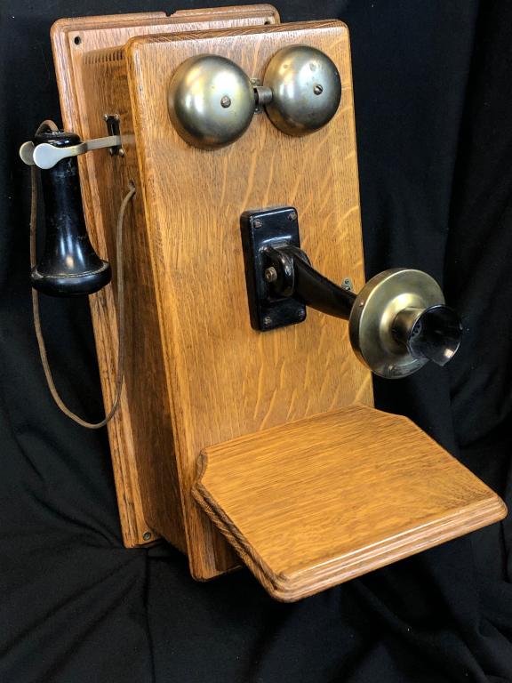 Antique Oak 1900 Western Electric Wall Phone (1 of 14)
