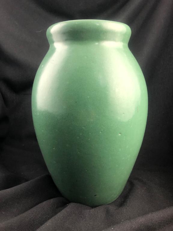 Vintage Green Matte Glaze Art Pottery Vase (1 of 10)