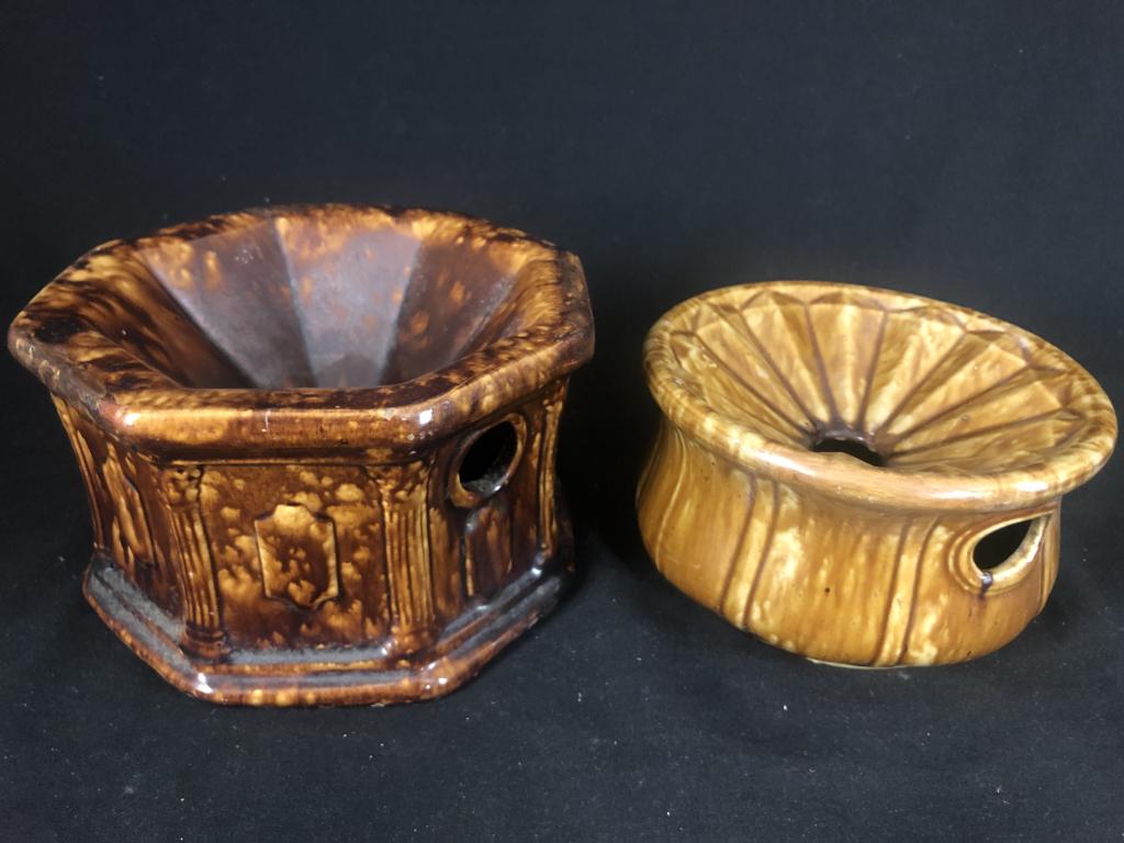 2 Brown Glaze Spittoons (1 of 20)