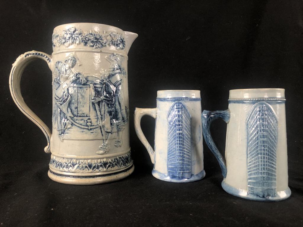 2  NYC Flat Iron Bldg./F. Flagg Robinson Clay Mugs (1 of 20)