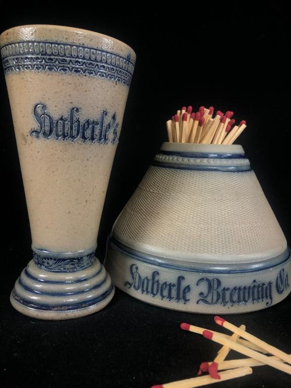 Haberle Brewing Chalice & Match Strike /Holder (1 of 20)