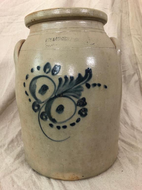 1860 Riedinger & Caire 2 Gallon w/ Lid (1 of 12)