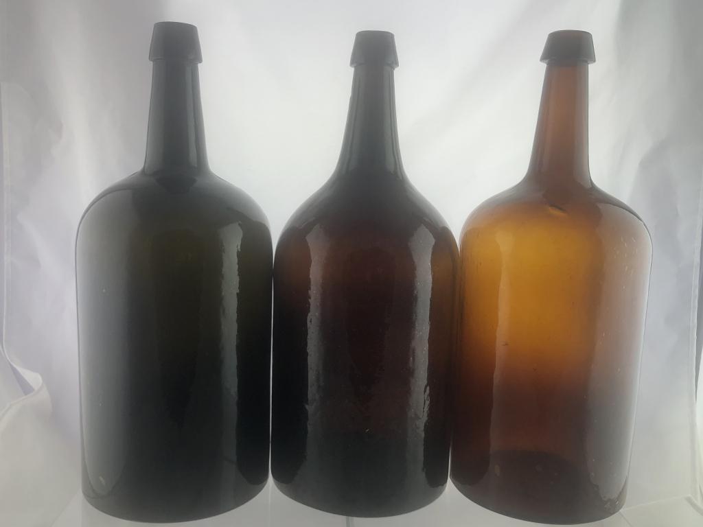 Lot of 3 Demi John Antique Bottles w/ Bubbles 15" (1 of 20)