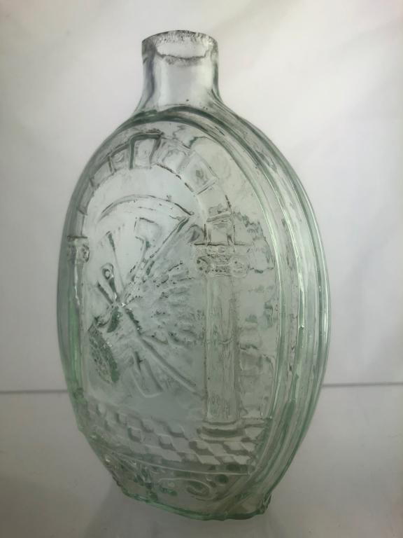 Unusual Masonic Arch Eagle TWD Flask Pt. (1 of 12)