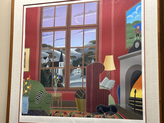 T. Mcknight Signed Serigraph, Cold Spring Harbor