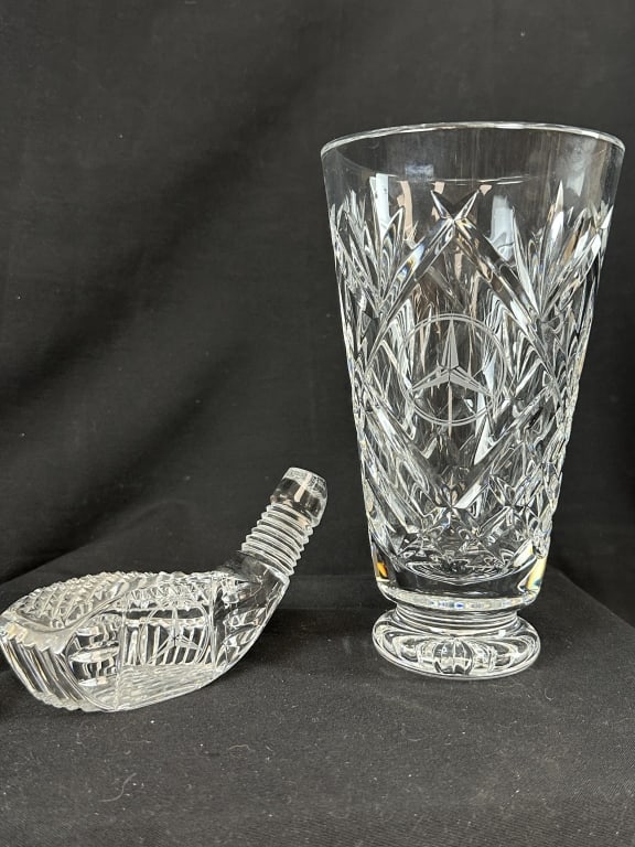 Waterford Crystal Golf Club Paperweight & Vase (1 of 11)