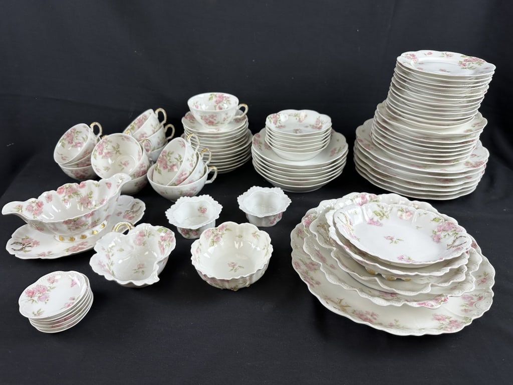 China Set Haviland Limoges France Schleiger Rose (1 of 10)