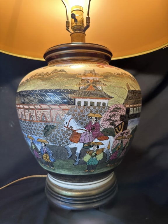 F. Cooper Japanese Porcelain Ginger Jar Table Lamp (1 of 19)