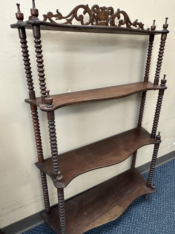 Barley Twist 19C. Etagere What Not 4 Tier Shelf (1 of 8)