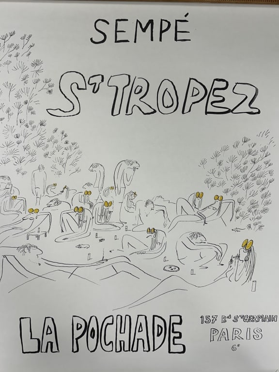 Sempe St.Tropez Coast D'Azur 1964 Litho  Paris (1 of 15)