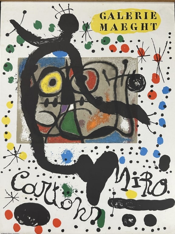 Rare Joan Miro GalerieMaeght Exhibition Litho 1965 (1 of 8)