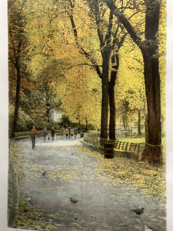 Original Signed Harold Altman "Pigeons" AP 1986 (1 of 14)