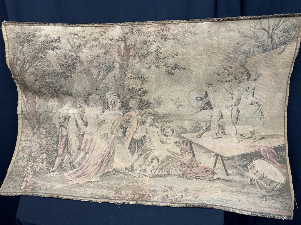 Victorian Tapestry Marked "Made in France" (1 of 7)