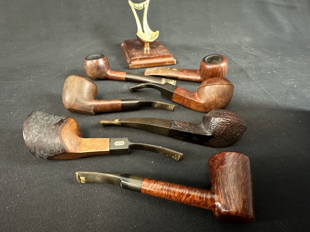 7 Vintage Estate Pipes from London, Paris, Denmark (1 of 15)