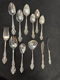 Lot of 12 New Wallace Sterling Silver Flatware Pcs