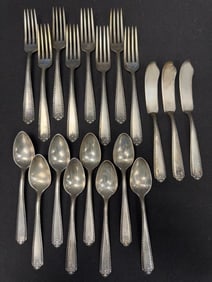 Lot of 19 Sterling Silver Lady Hilton Flatware