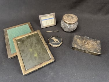 Lot of 7 Sterling Silver Desk Items