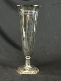 Tiffany & Co. Sterling Silver 12" Trumpet Vase