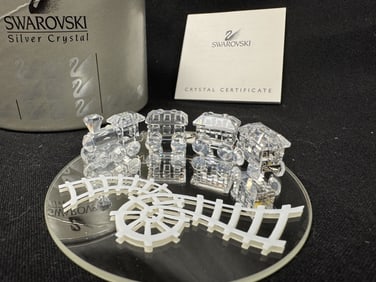 Swarovski Crystal 4 pc. Miniature Train Set 193014