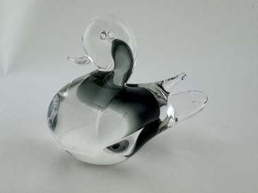 Murano V. Nason & Co. Smoky Glass Duck