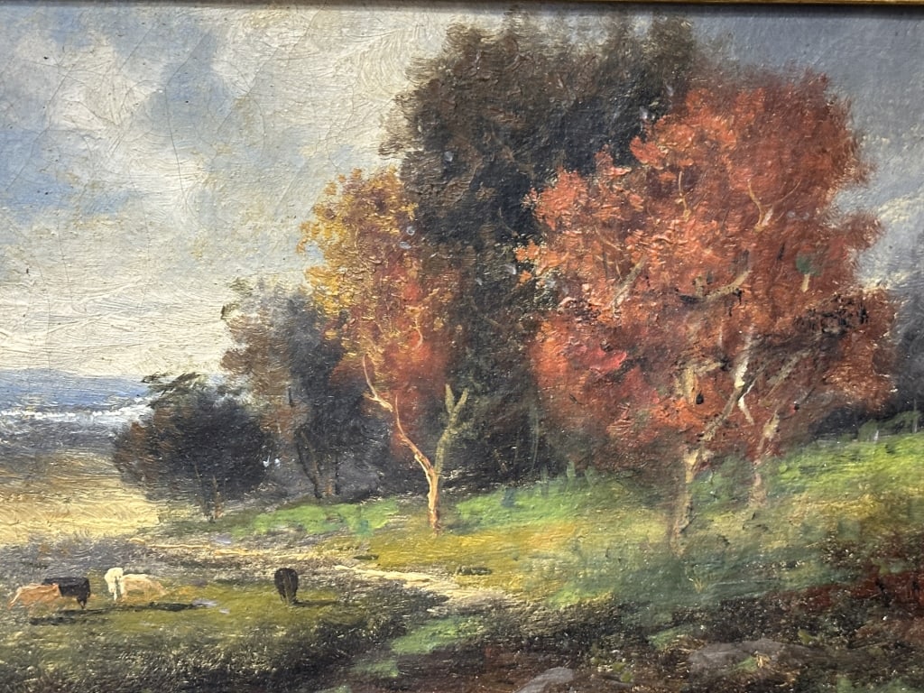 Pastoral Autumn Landscape Oil on Canvas Unsigned (1 of 10)