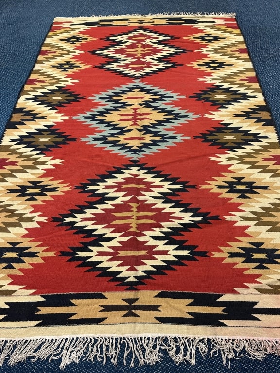 Geometric Handknotted Oriental Carpet Semi-Antique (1 of 14)