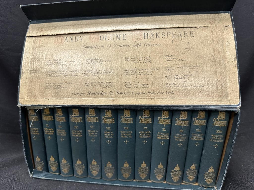 The Handy Volume Shakspeare 12 Vol. c. late 1800's (1 of 11)