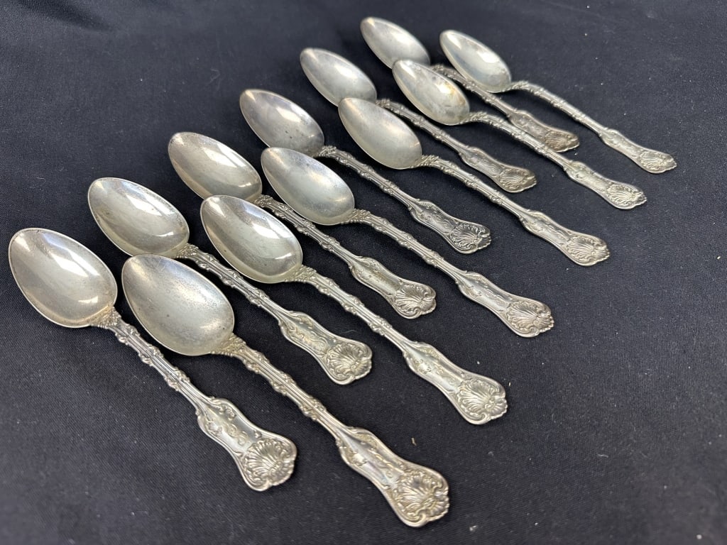 12pc Sterling Gorham Whiting Imperial Queen Spoons (1 of 7)